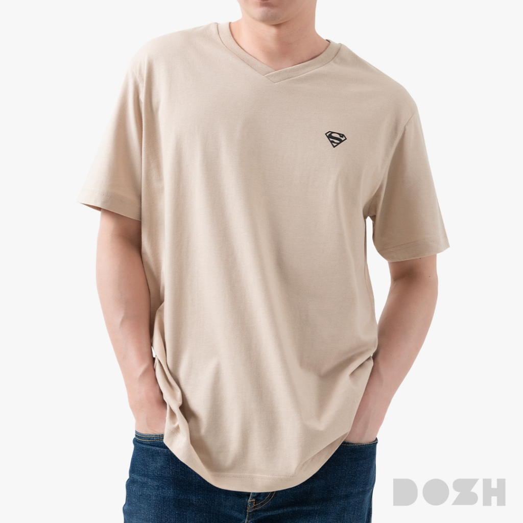 DOSH MEN'S BASIC T-SHIRTS SUPERMAN เสื้อยืดคอกลมสีพื้น DSMT5191-OVP (XS-2XL)