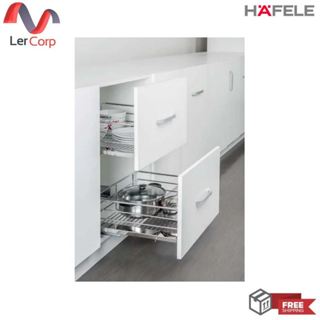 (Hafele) ชุดตะแกรงดึง แบบดึงหน้าบานสำหรับตู้ขนาด 400-900 มม.…