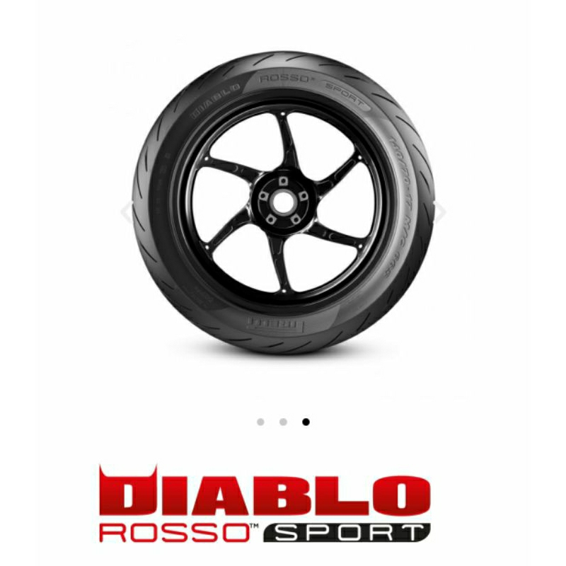 ยางpirelli diablo rosso sport 70/90-17 80/90-17 ยางwave fin raider