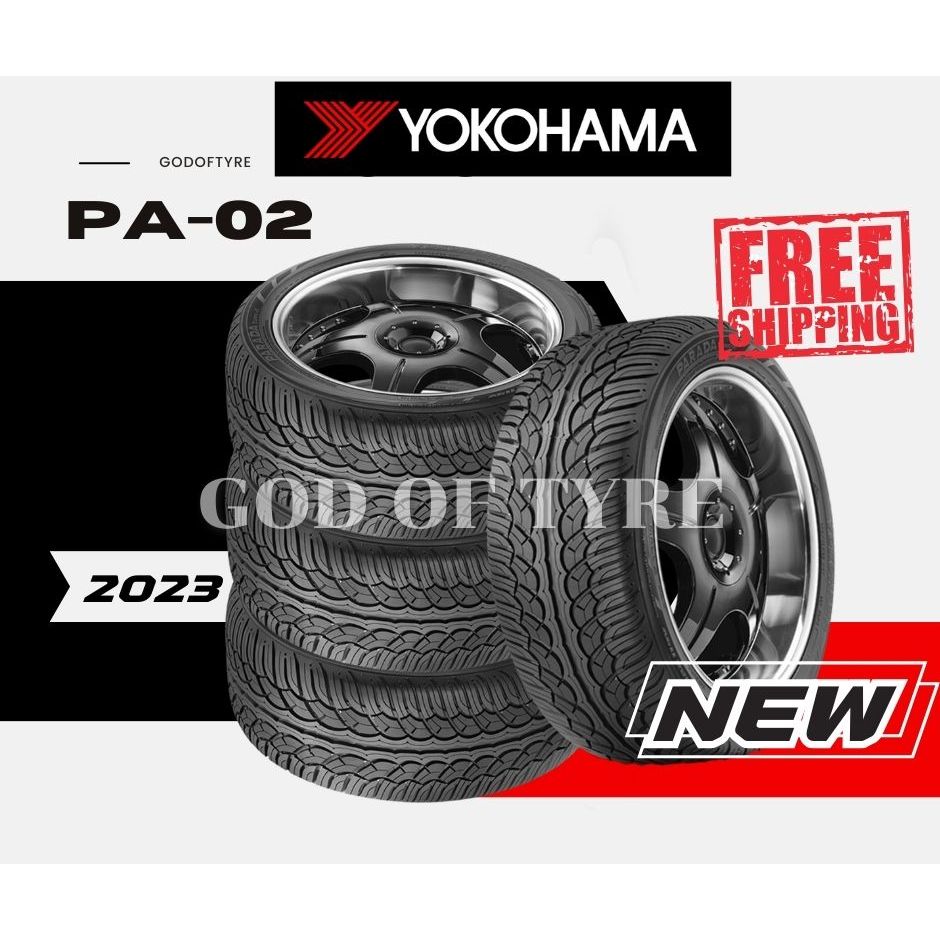 ส่งฟรี YOKOHAMA  รุ่น Parada Spec-X PA02 245/45 R20 ยางใหม่ล่าสุดปี 2023!!! ราคาต่อ 4 เส้น แถมฟรีจุ๊บยาง
