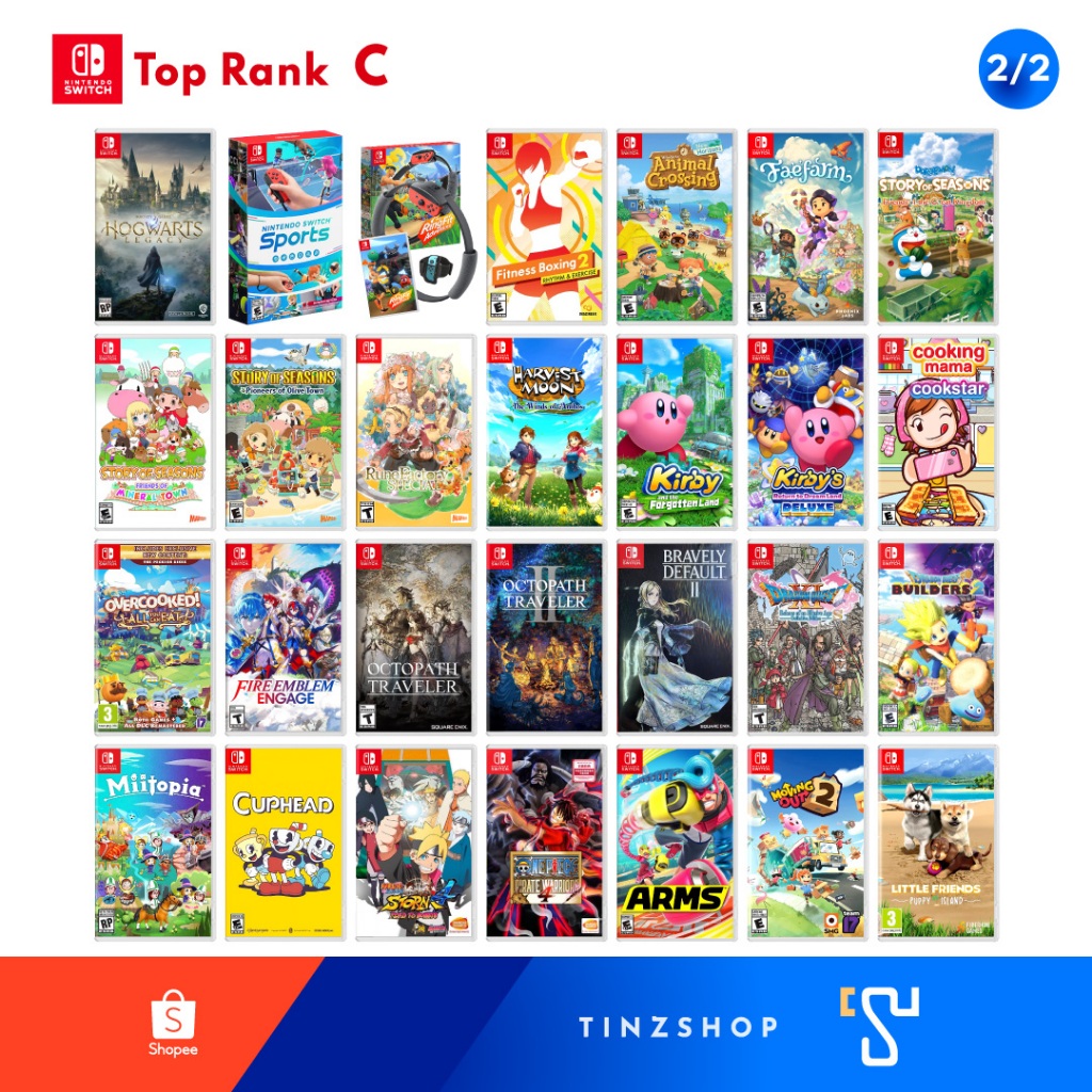 [รวมเกม ] Tinzshop Nintendo Switch Game Top Rank C รวมเกม นินเทนโด้ เลือกเกม >  Zelda Mario Kirby Story of Seasons