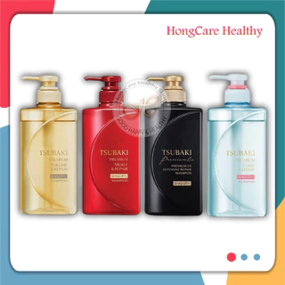 Tsubaki Premium Shampoo Repair 490ml. [4 สูตร : Moist-จัดทรงง่าย , Volume-เงางาม , EX Intensive-นุ่มลื่น , Cool-เย็น]