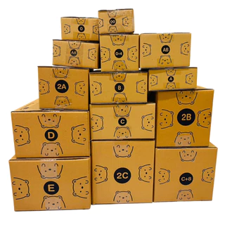 20ใบ กล่องพัสดุเบอร์ C หมีดำ KA ขนาด 20*30*11 ซม.