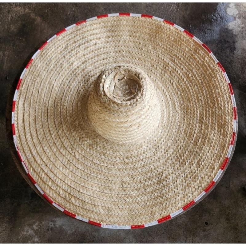 หมวกสานไม้ไผ่ทรงปีกบานขนาด 5  นิ้ว,8 นิ้ว - รูปที่ 3