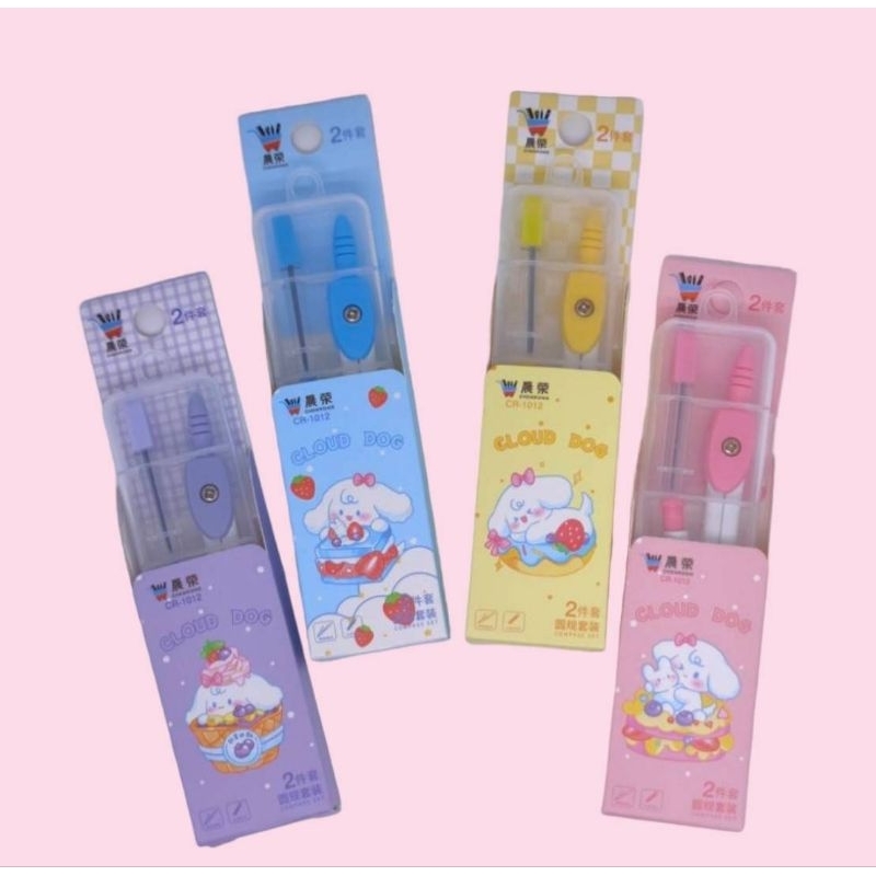 ชุดวงเวียน + ไส้ดินสอ แบบดินสอกด สินค้าพร้อมส่งค่ะ