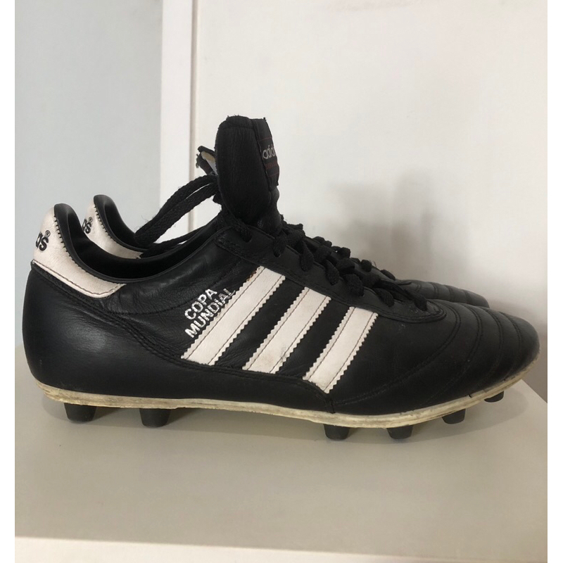 Adidas รองเท้าฟุตบอล "มือสอง แท้100% สภาพใหม่มาก"/ สตั๊ด Copa Mundial FG | Black/Cloud White/Black.
