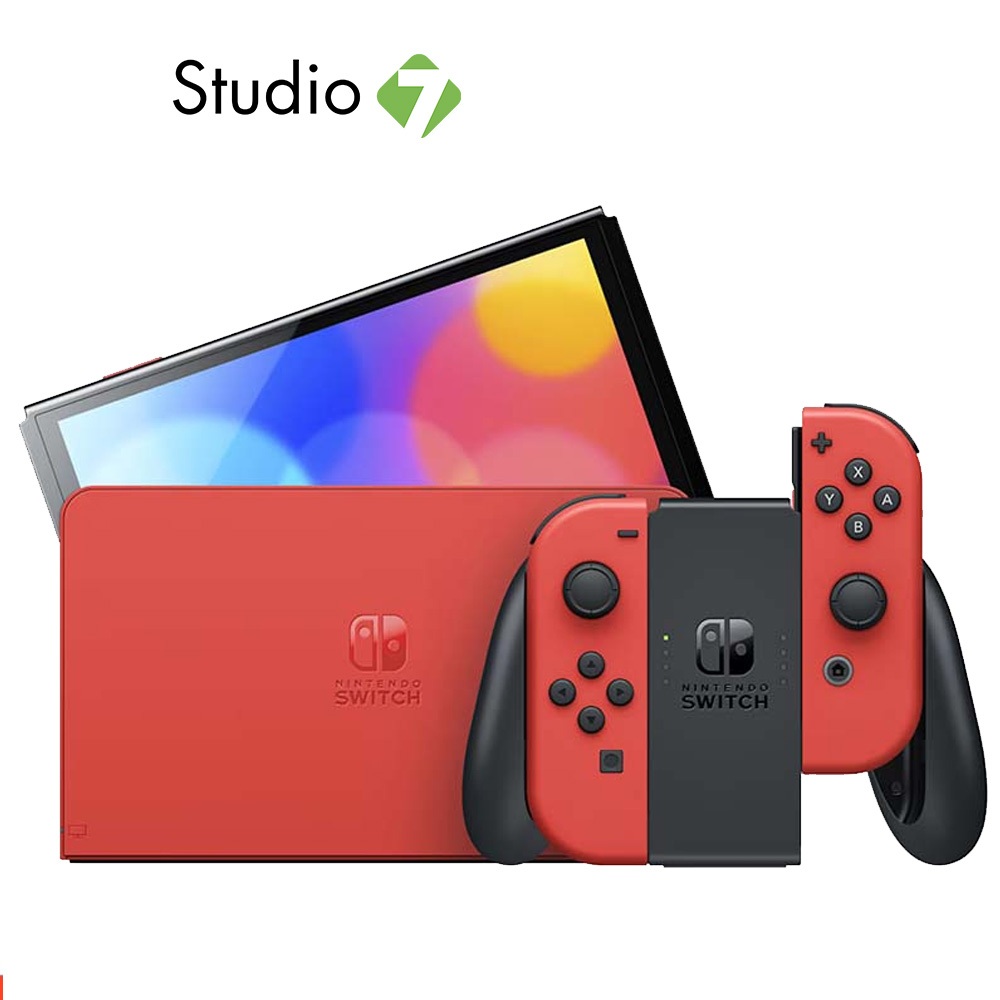 เครื่องเล่นเกม Nintendo Switch OLED Mario Red Edition by Studio7