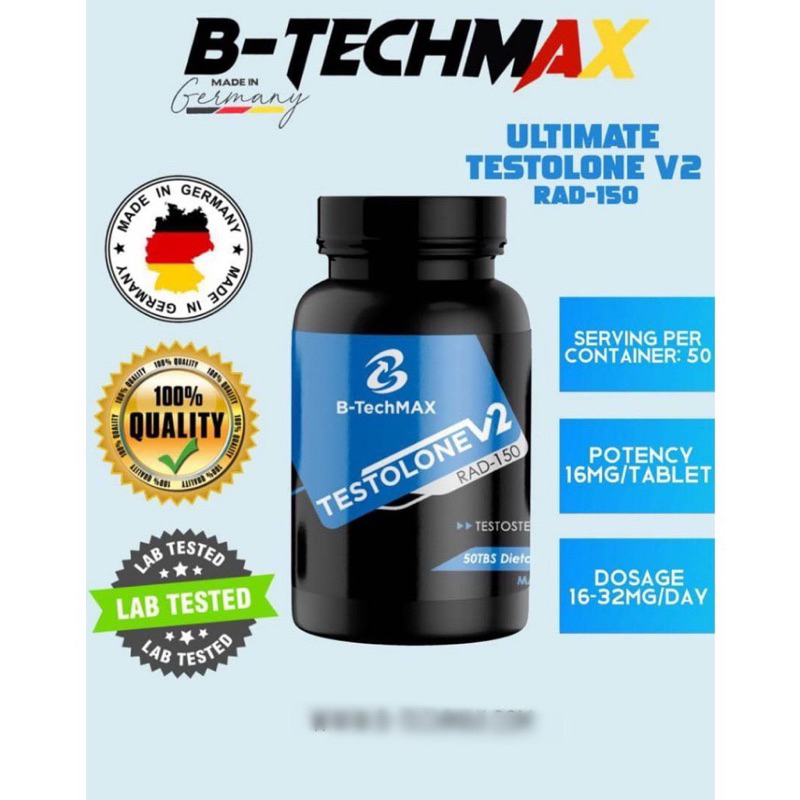 B-TechMax Sarms Ultimate  Testolone V2 RAD-150 16mg50tabs