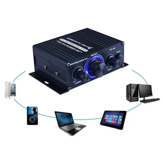 AK170 12V Dual Channel HIFI 400W เครื่องขยายเสียง แอมป์จิ๋ว สเตอริโอ ขนาดเล็ก แอมพลิฟายเออร์