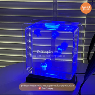 callingbrown [🐙พร้อมส่ง🐙] โคมไฟ โคมไฟแมงกะพรุน LED ข้างเตียงไฟกลางคืน jellyfish โคมไฟเปลี่ยนสี