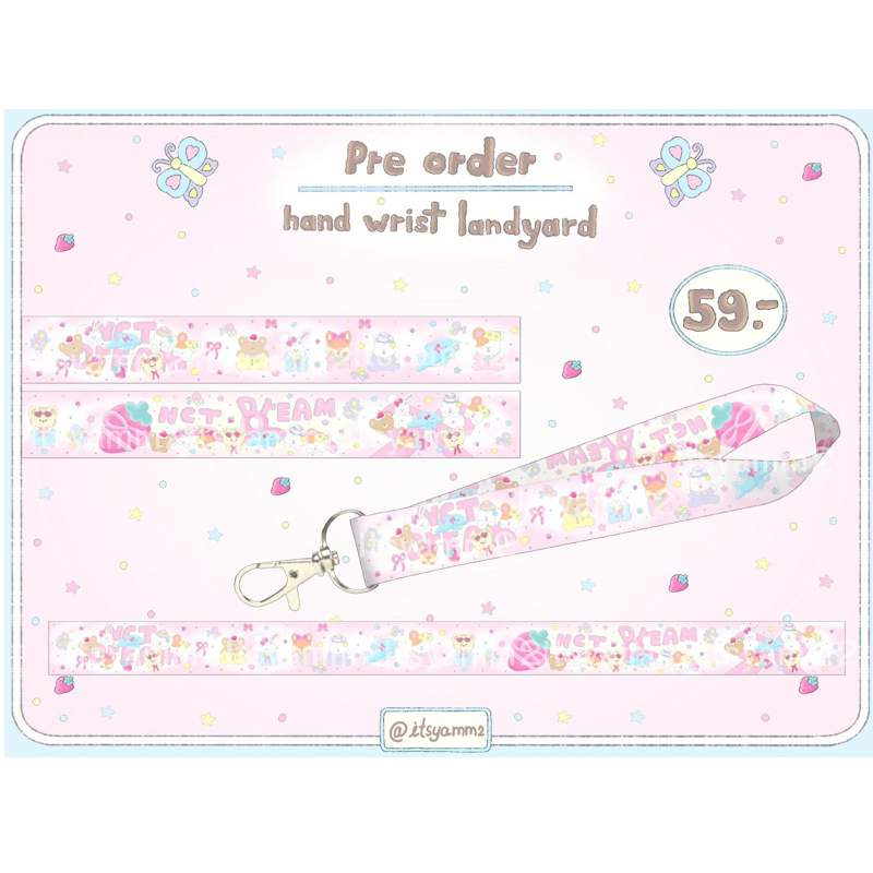 (พร้อมส่ง) Hand wrist landyard nct dream