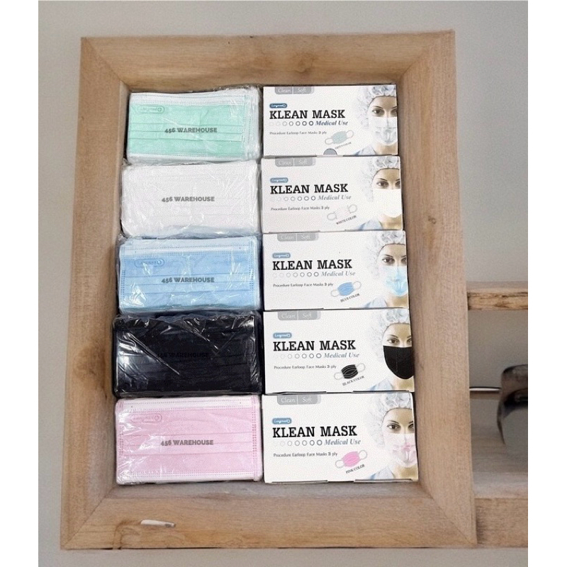 KLEAN MASK สำหรับผู้ใหญ่และเด็ก 💰ราคาถูกมากกก (Longmed) กล่อง 50 ชิ้น