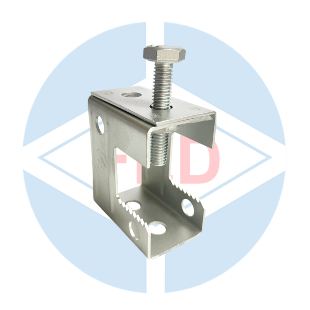 บีมแคลมป์ปากกว้าง Beam Clamp BC-08 ตรา FED รองรับรูเกลียว 3/8"