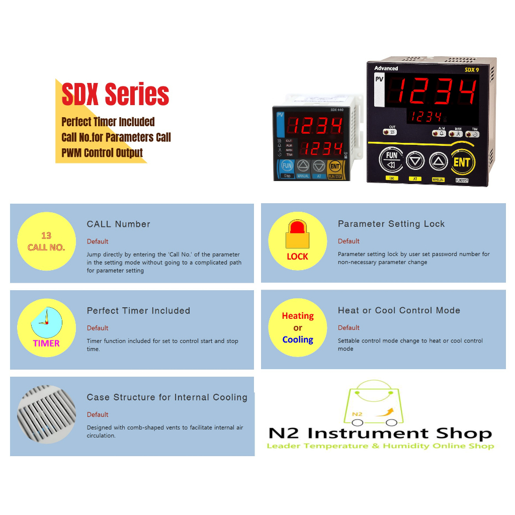 Temp & Process Controller SDX9-UOUMFA (Sanup)