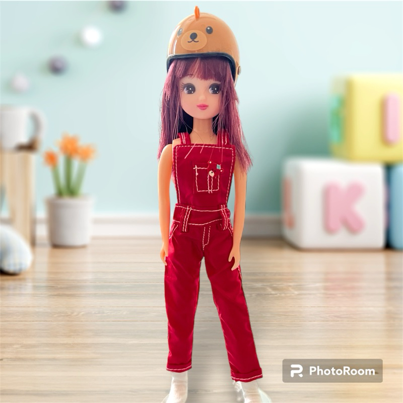 ชุดเอี้ยมตุ๊กตา ผ้าร่ม มือสอง สำหรับตุ๊กตา licca & Blythe