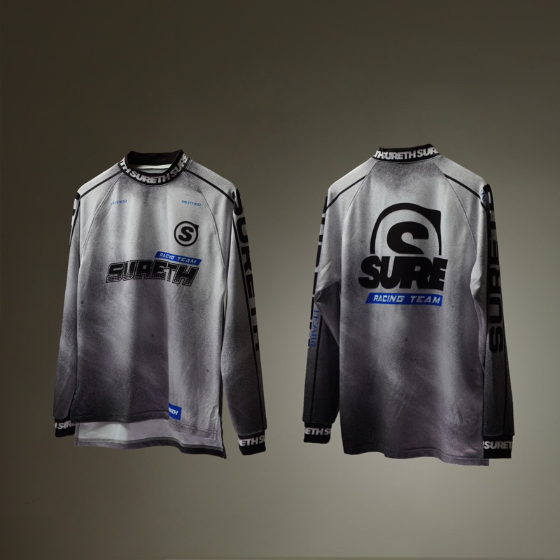 Sure thing - Dust culture capsule collection - Smoke design เสื้อนักแข่ง เสื้อแขนยาว พร้อมส่ง