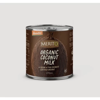 MeritO เมอร์ริโต้ กะทิออร์แกนิค Organic Coconut Milk (270 ml or 400 ml)