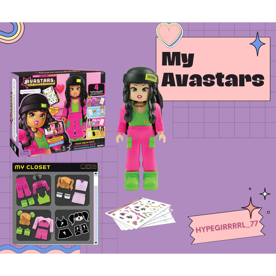 พร้อมส่ง🌕 USA🇺🇸 HypeGirrrrl_77 Fashion Doll with 3 Bonus Outfits ตุ๊กตาแต่ง2024 สไตล์ y2k