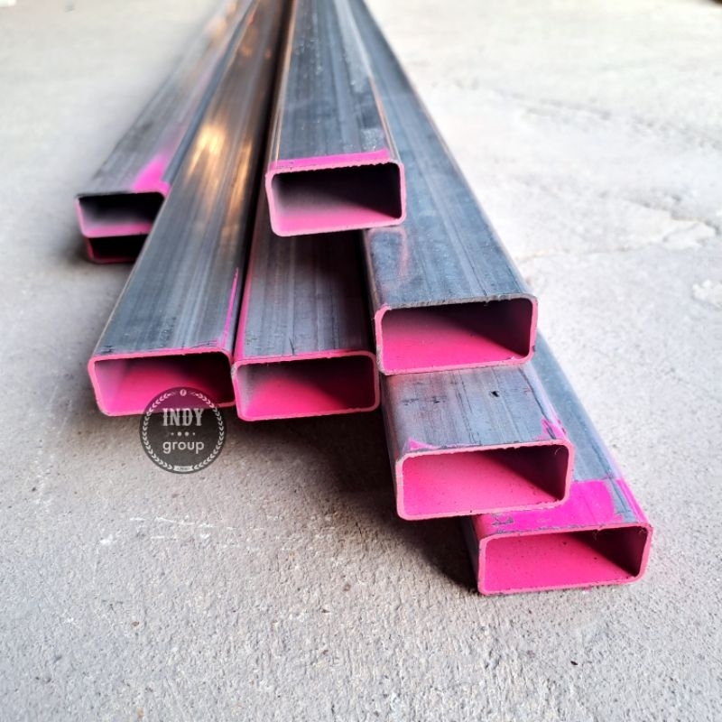 เหล็กกล่องแบน เหล็กกัลวาไนซ์ เหล็กกล่องกัลวาไนซ์ เหล็กกล่องแบนกัลวาไนซ์ 100-200 cm