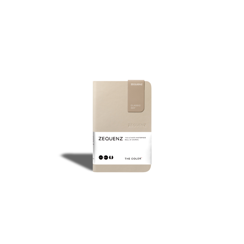 ZEQUENZ The Color A6- "Taupe" สมุดโน๊ต Zequenz สีโทป ขนาด A6-