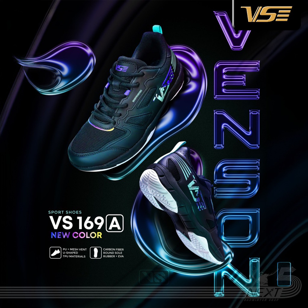 VS รองเท้าแบดมินตัน รุ่น VS-169A สีดำ