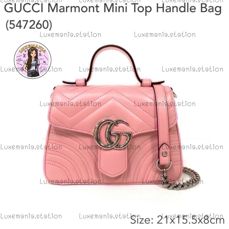 👜: New!! Gucci Marmont Top Handle Mini 547260‼️ก่อนกดสั่งรบกวนทักมาเช็คสต๊อคก่อนนะคะ‼️