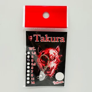 เบ็ดจิ๊ก หัวจิ๊ก Takura Jig Head มีห่วงท้อง 3g-14g หัวจิ๊กระดับตำนาน คม แข็ง หายห่วง สายปลากรอไม่ควรพลาด