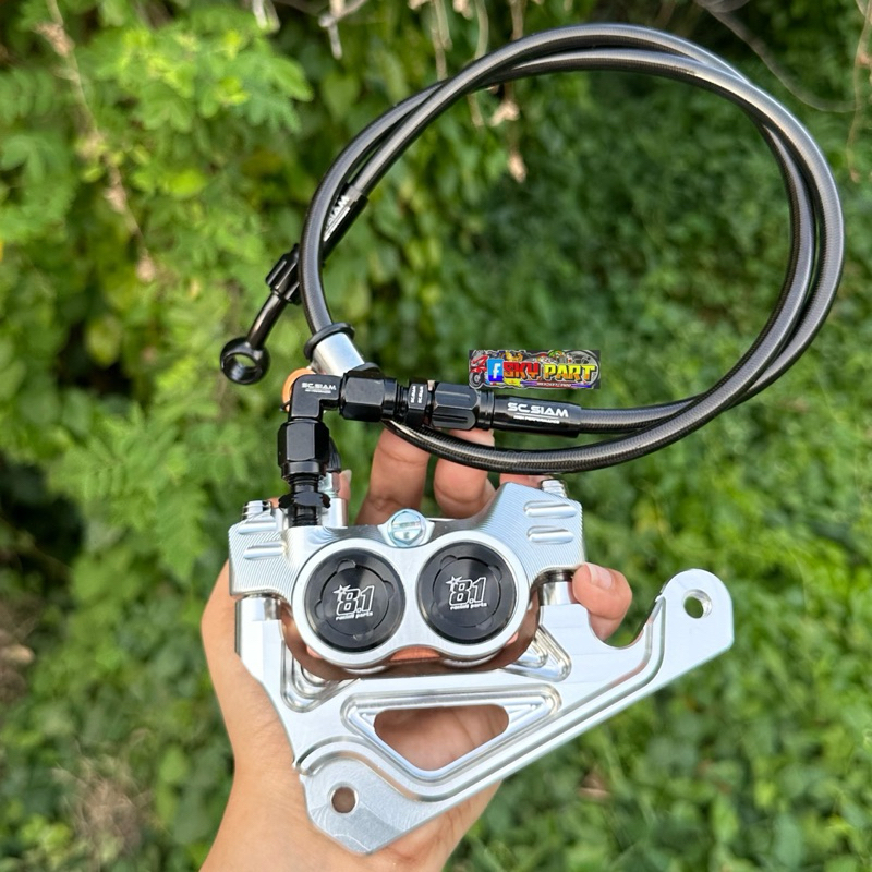 ปั้ม8.1CNC พร้อมผ้าเบรค+สายถักS6+ขาจับ(แถมน็อตเลส)ใส่W125R/S/บังลม/W110i/W125LED//FINO/โซนิค มีอีกหลายรุ่นในตัวเลือก - รูปที่ 3