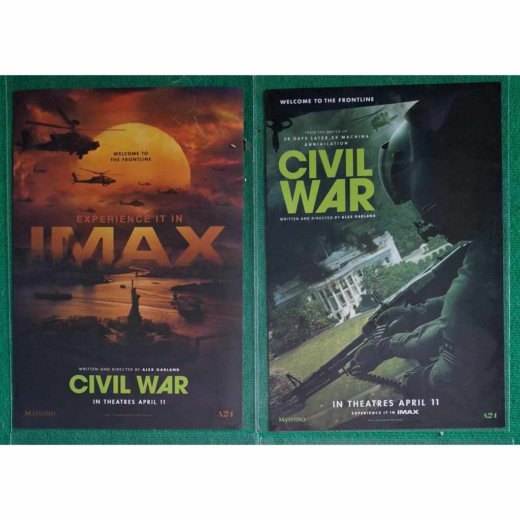 โปสเตอร์ IMAX ลาย Civil War ลาย Week1 สัปดาห์ที่1 และWeek2 สัปดาห์ที่2