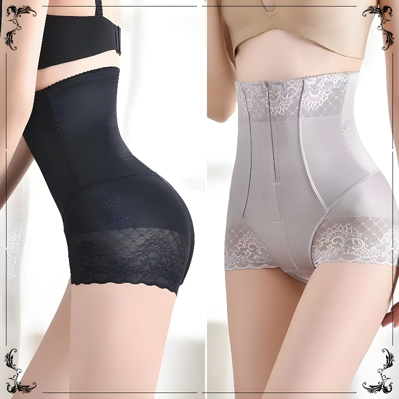 จัดส่งจากกรุงเทพ Shaping pants กางเกงกระชับสัดส่วนของผู้หญิง แฟชั่น ทรงเข้ารูป ควบคุมพุง ซิป + ดีไซน์ตะขอ ลูกไม้ตาข่าย