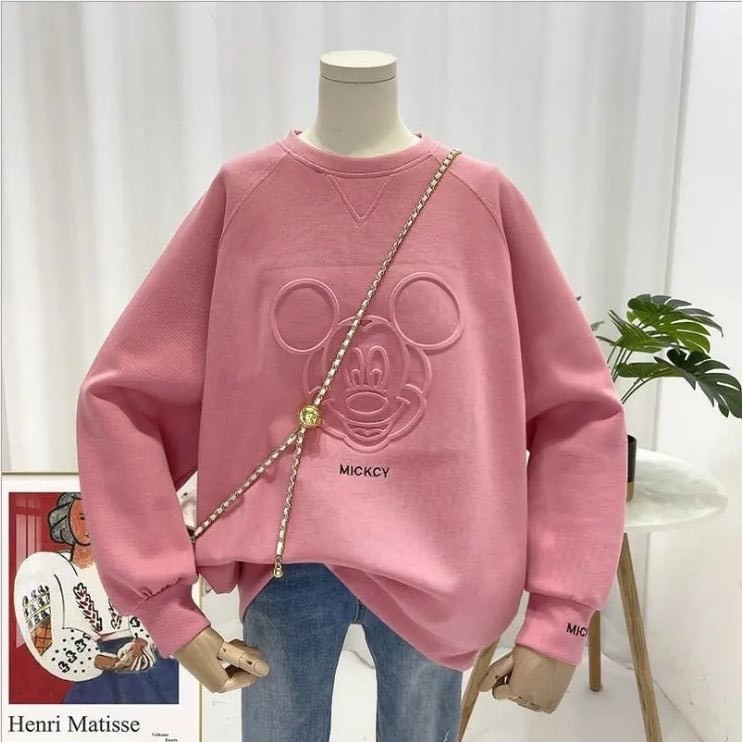 DBเสื้อมิกกี้แขนยาว สเวตเตอร์ลายนูนมิกกี้ / 837-840