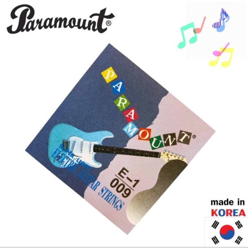 [ พร้อมส่ง ] PARAMOUNT Electric Guitar Strings - สายกีตาร์ (แถมปื๊ก)