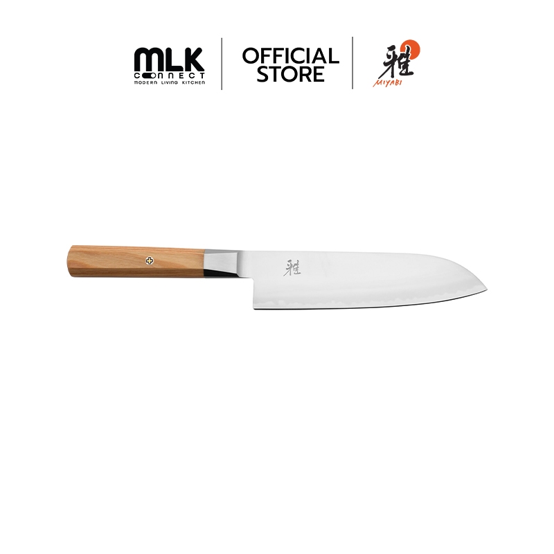 MIYABI มีดซันโตกุ สเตนเลสสตีล 180 มม. รุ่น Miyabi 4000 FC v.2 ด้ามสี Natural N33977183