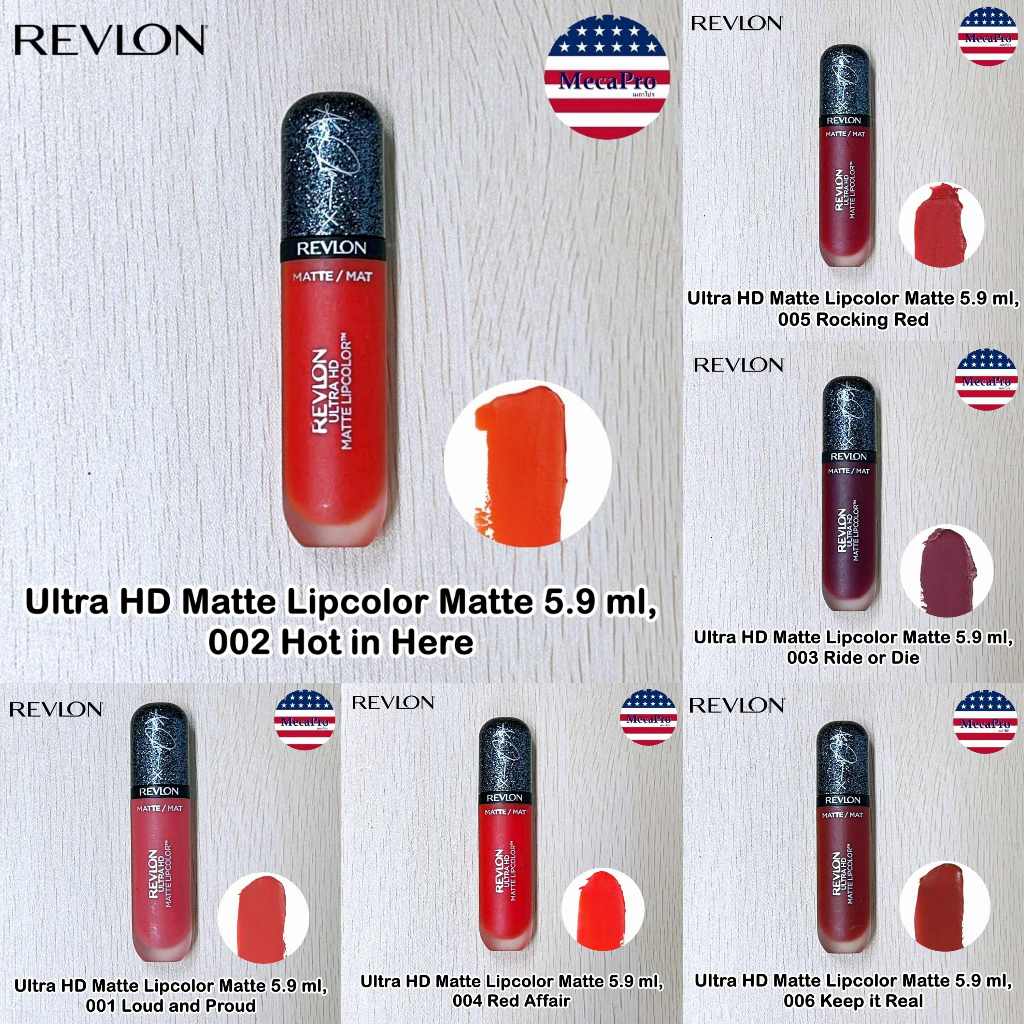 Revlon® Ultra HD Matte Lipcolor, Matte x Ashley Graham เรฟลอน อัลตร้า เอชดี แม็ท ลิปคัลเลอร์