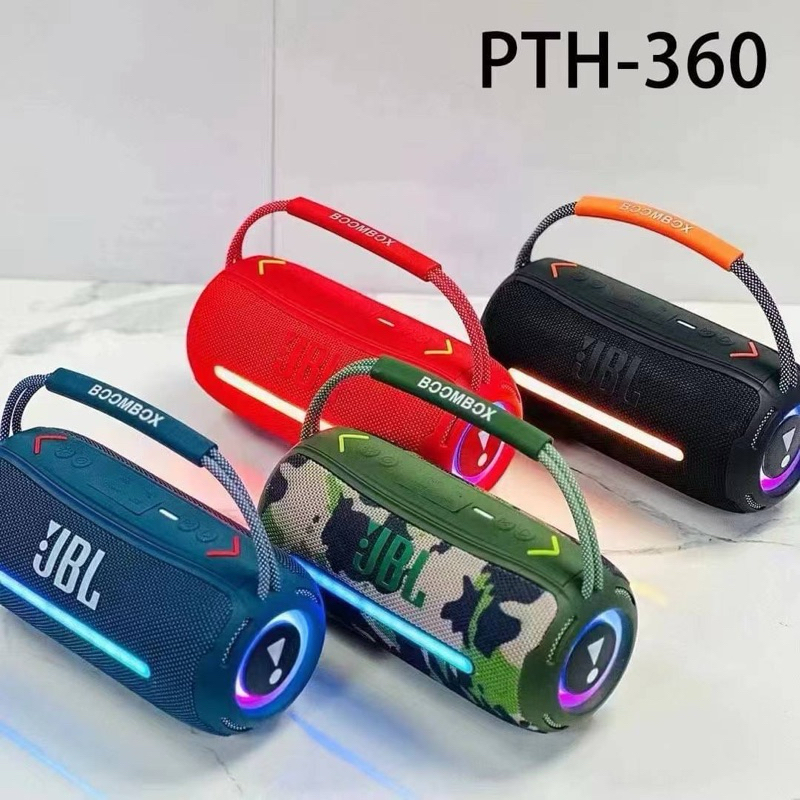 ลำโพงบลูทูธ ลำโพงบลูทูธเบสหนัก รุ่นใหม่ boombox360 เสียงดี กันน้ำ กันฝุ่น เบสแน่น มีไฟ รับประกัน30วัน