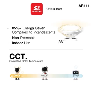 SL LIGHTING | LED GALAXY AR111 15W ขั้วหลอด G53 มี 2 แสงให้เลือก 3000K, 4000K