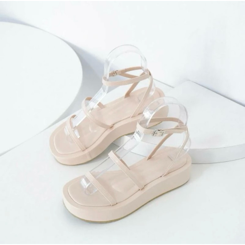 รองเท้าส้นตึก Alin Brand สีแชมเปญ