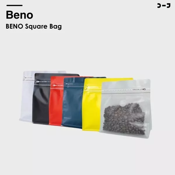 BENO Square Bag ถุงฟอยด์สำหรับแพ็คกาแฟ (50 ใบ)