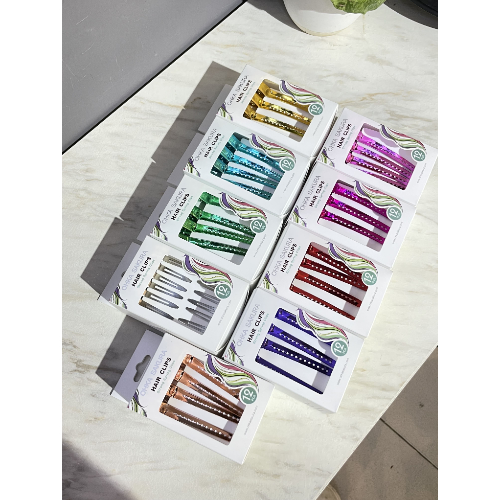 กิ๊บหนีบผม OHKA SAKURA   TYPE F095 มีรู(95mm)