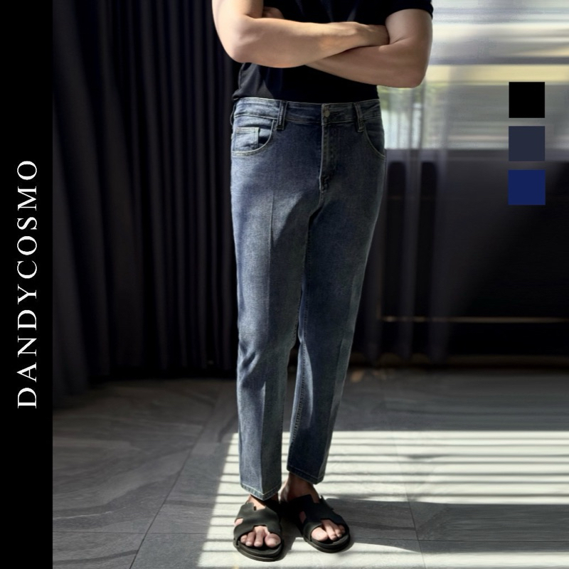 ใหม่✨[3สี]กางเกงยีนส์ Relax Cropped JEAN [✂️มีบริการตัดความยาว] DANDY COSMO JEANS เอวยืดได้