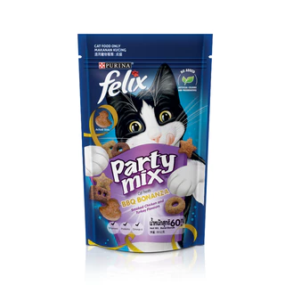 Party Mix / Felix Play Tube Cat Treats Crunch ปาร์ตี้มิกซ์ / เฟลิกซ์ เพลย์ ทูป 50g-60g