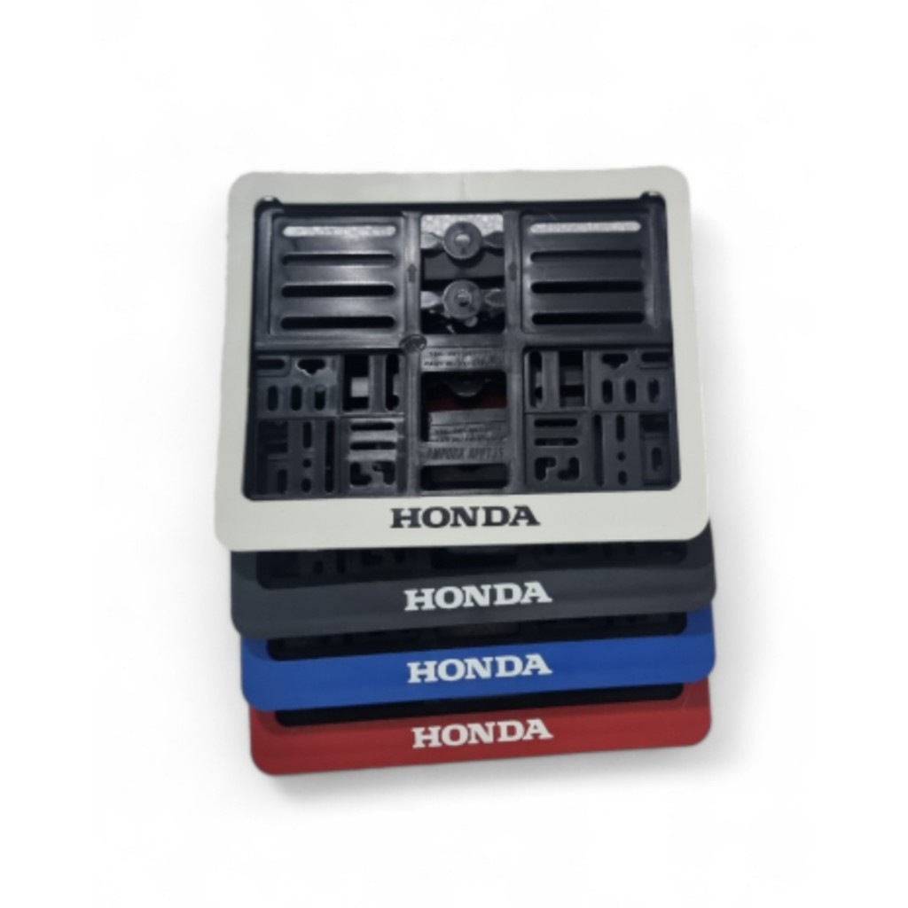 กรอบใส่ป้ายทะเบียนมอเตอร์ไซด์ HONDA พลาสติกแบบมีแผ่นใส และ แบบไม่มีแผ่นใส