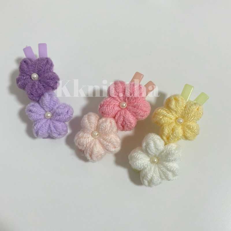 kknit.tha กิ๊บติดผม กิ๊บดอกไม้ กิ๊บไหมพรม พร้อมส่ง