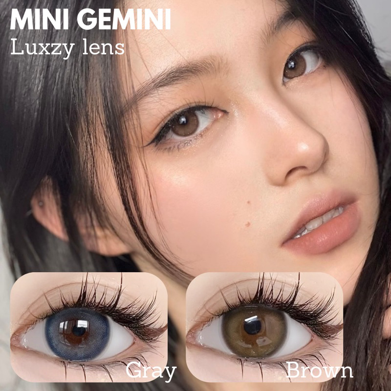 Luxzy lens Mini Gemini Brown/Gray ค่าสายตา 0.00-750