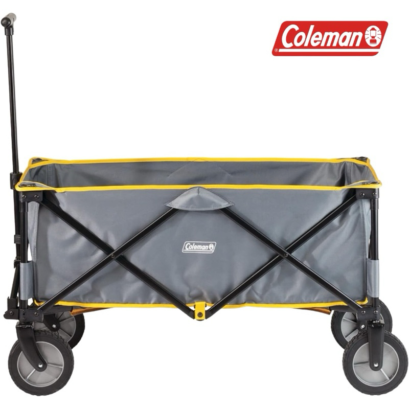 รถเข็นColeman Outdoor Wagon สีเทา ขอบเหลือง แท้100%