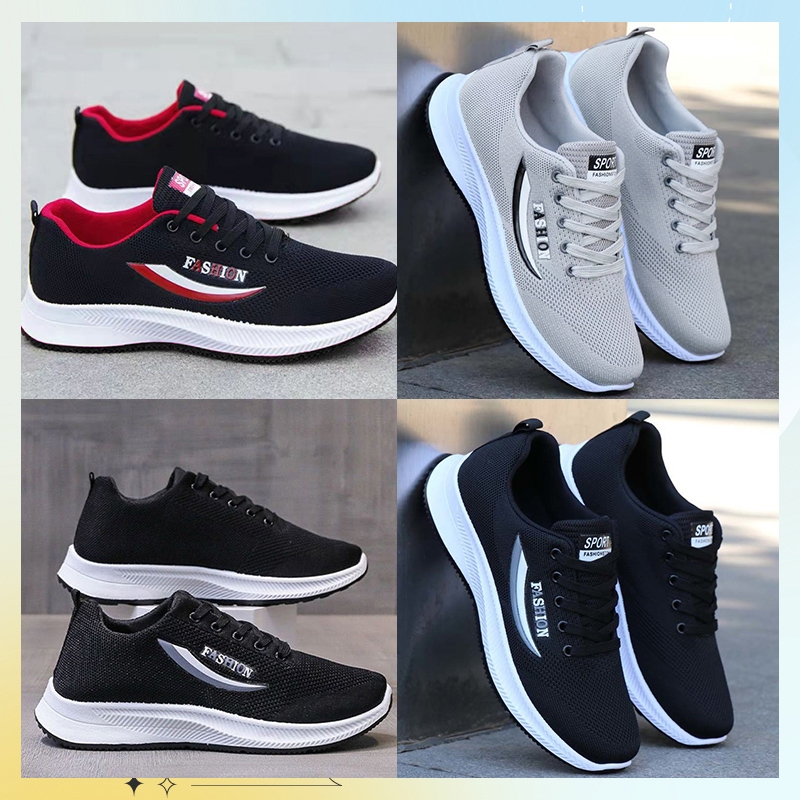 Fshow พร้อมส่ง👟 รองเท้าผ้าใบลำลอง ดีไซน์สตรีทแมทช์ได้ทูกชุด ใส่ทำงานก็ได้ใส่เที่ยวก็ดูดี วัสดุผ้าใส่สบายไม่บีบเท้า ส้นหน