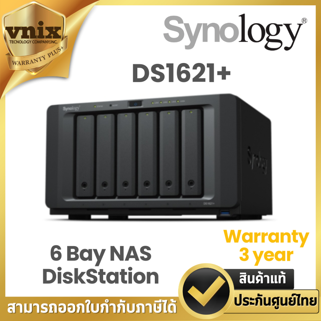 DS1621+ Synology 6 Bay NAS DiskStation  Warranty 3 year
