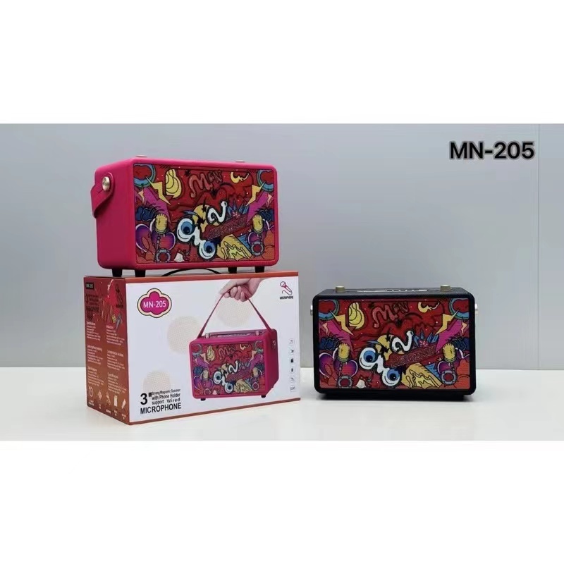 MN-205 ลำโพงบลูทูธแบบพกพา ลำโพงคอมพิวเตอร์ เบสหนัก รองรับ BT/ SD /FT/ USB