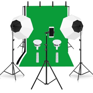 ไฟไลฟ์สด 85W/300W สตูดิโอถ่ายภาพ ไฟต่อเนื่อง ไฟสตูดิโอ 70cm …