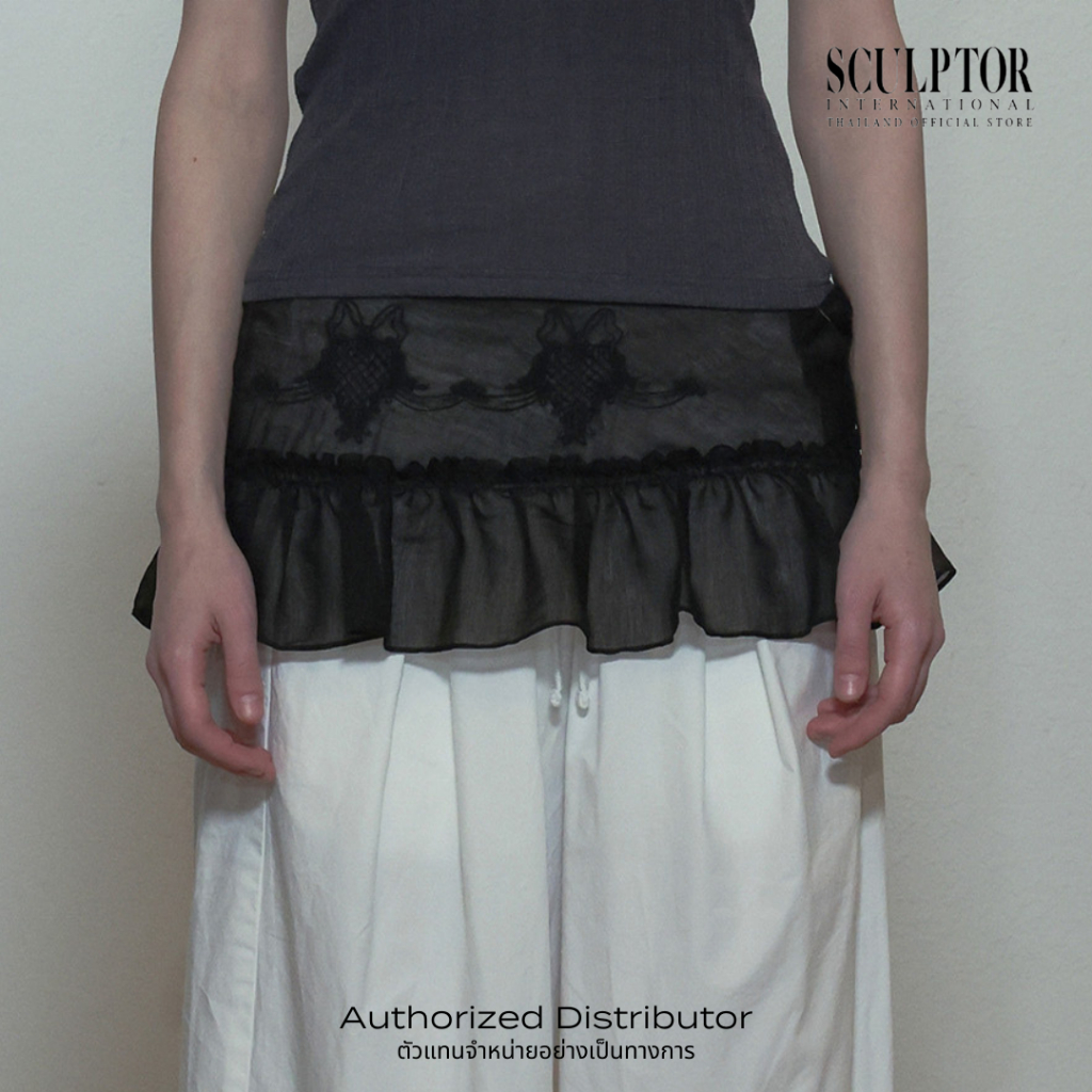 SCULPTOR® กระโปรง Peekaboo Micro Sheer Skirt